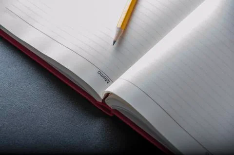 Notes and Pens Stock Photos