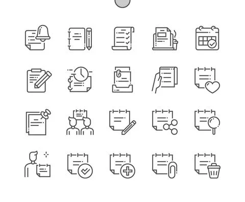 Notes and Tasks. Management and time. Task meeting. Stock Illustration