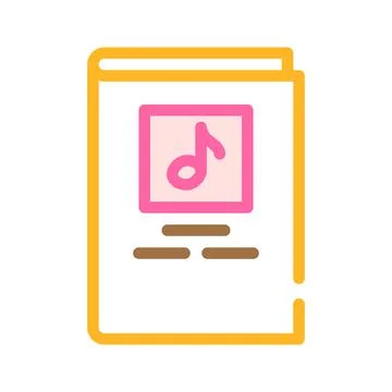 Notes book color icon vector illustration Stock Illustration