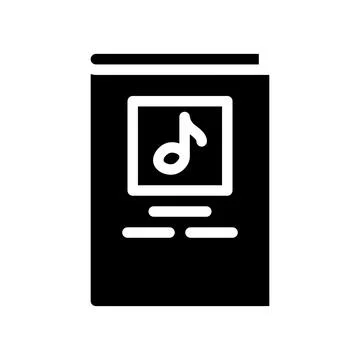 Notes book glyph icon vector illustration black Stock Illustration