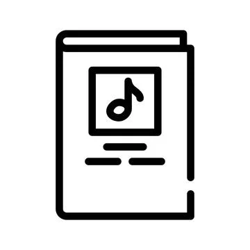 Notes book line icon vector illustration black Stock Illustration