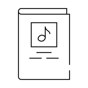 Notes book line icon vector illustration black Illustrazione stock