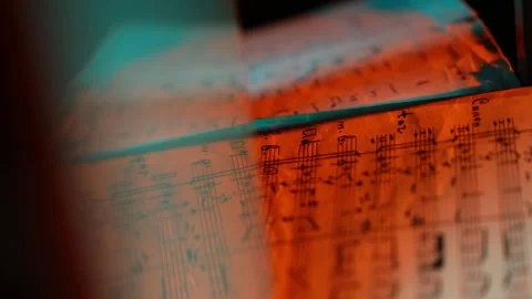 Notes book under lights 4 Stock Footage 311334388