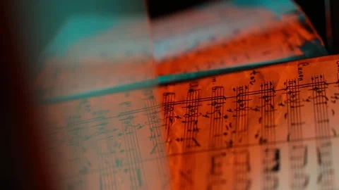 Notes book under lights 6 Stock Footage 311334536