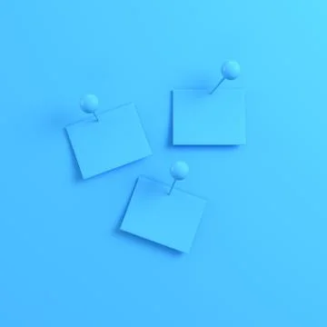 Notes on bright blue background イラスト素材