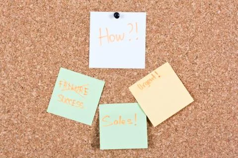 Notes from the business terms Stock Photos