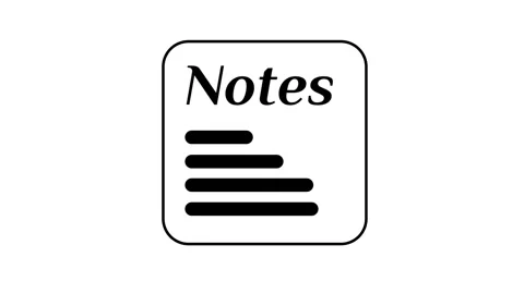 Notes Card Icon Stock Footage 343508391