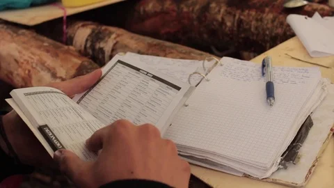 Notes copybook Stock Footage 71550255