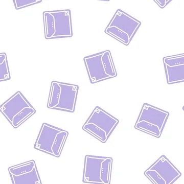 Notes dispenser glyph seamless pattern Stock Illustration