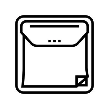 Notes dispenser line icon vector illustration Illustrazione stock