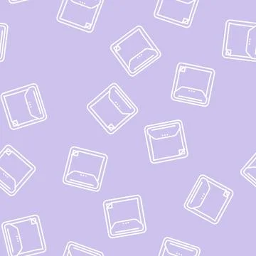 Notes dispenser line seamless pattern Stock Illustration