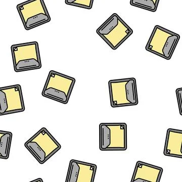 Notes dispenser vector seamless pattern Illustrazione stock