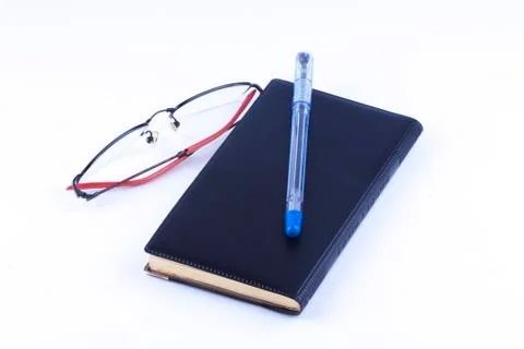 Notes with a glasses Stock Photos