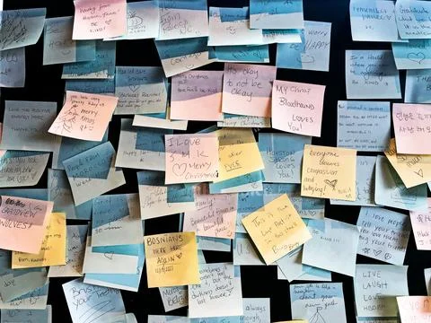 Notes Of Gratitude Foto stock