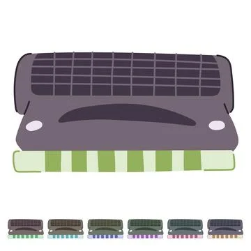 Notes harmonica vector cartoon graphic Stock Illustration
