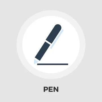 Notes icon flat Stock Illustration