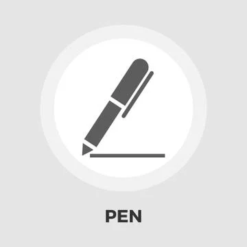 Notes icon flat Stock Illustration