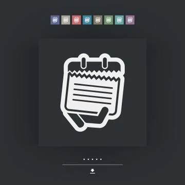 Notes icon 库存插图