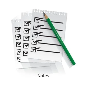 Notes Stock Illustration
