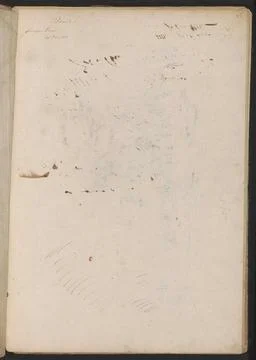 Notes. Leaf 26 Recto from a sketchbook with 33 sheets and 10 loose drawing... Fotos Stock