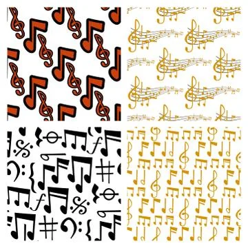 Notes music vector melody colorfull musician symbols sound notes melody text イラスト素材