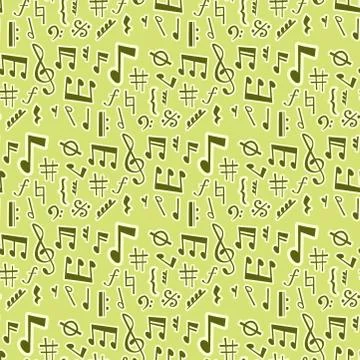 Notes music vector melody colorfull musician symbols sound notes melody text Illustrazione stock