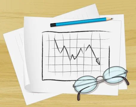 Notes on paper Illustrazione stock