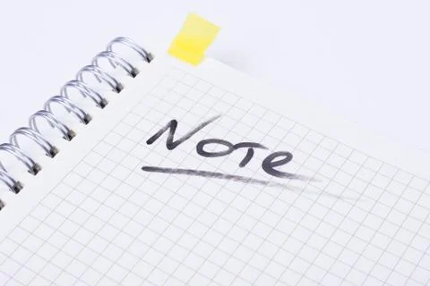 Notes on paper Stock Photos