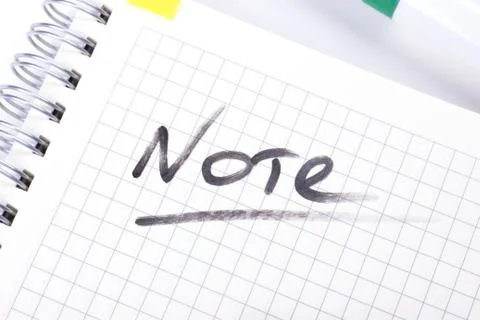 Notes on paper Stock Photos