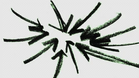Notes with pencil strokes on green screen. Stock Footage 203795969