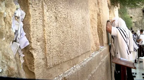 Notes of Prays in the Western Wall - Jerusalem 1 Stock Footage 17977990