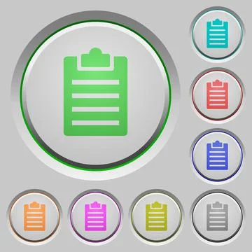 Notes push buttons Stock Illustration