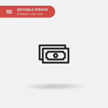 Notes Simple vector icon. Illustration symbol design template for web mobile  Stock Illustration
