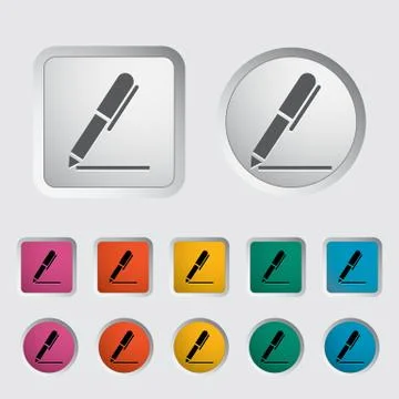 Notes single icon. Stock Illustration