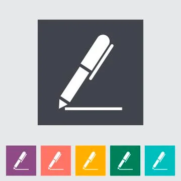 Notes single icon. Stock Illustration