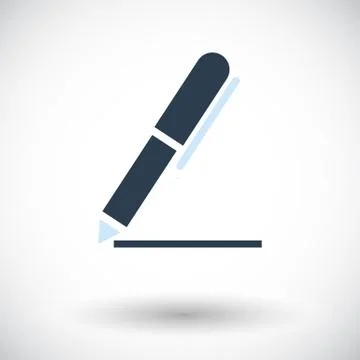 Notes single icon Stock Illustration