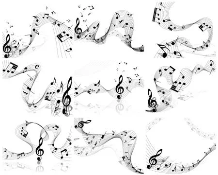 Notes staff Stock Illustration
