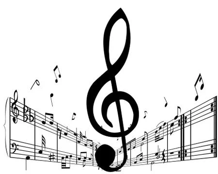 Notes staff Stock Illustration