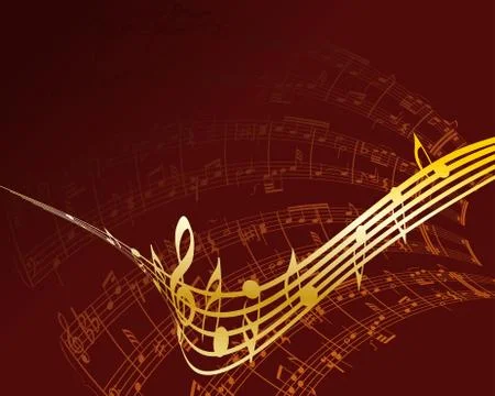 Notes staff Stock Illustration