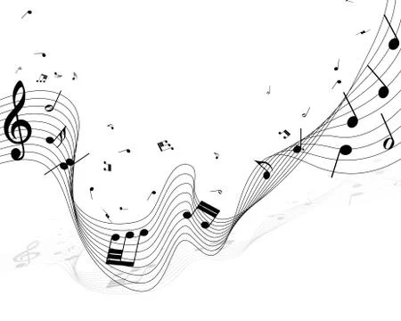 Notes staff Stock Illustration