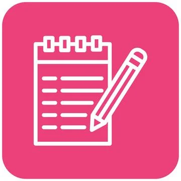 Notes Vector Icon Design Illustration Illustrazione stock