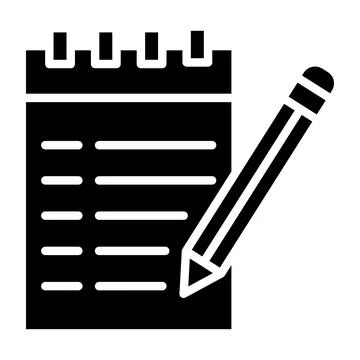 Notes Vector Icon Design Illustration Stock Illustration