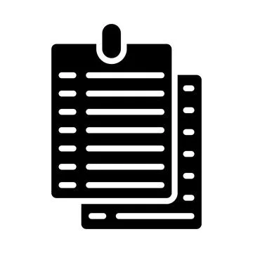 Notes Vector Icon Design Illustration Stock Illustration