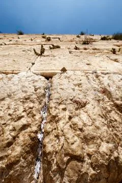 Notes in the wailing wall Stock Photos