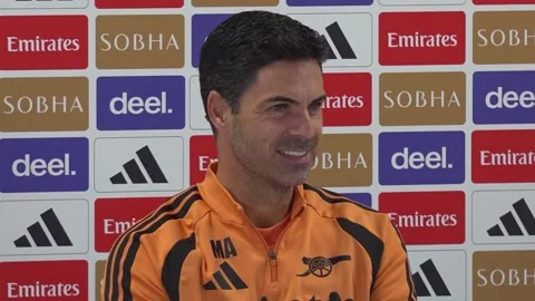 'Nothing to be concerned about', Arteta soothes worries over his contract at Ar Stock Footage 345806601