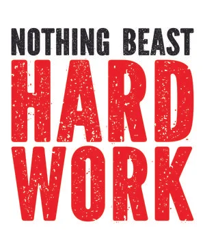 Nothing beast hard work Stock Illustration