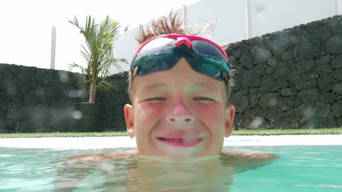 Nothing can be better than cool pool in the heat Stock Footage 144885520