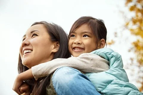 Nothing can replace our wonderful moments together. a mother bonding with her Foto stock