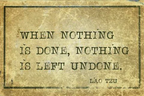 Nothing done LaoTzu イラスト素材