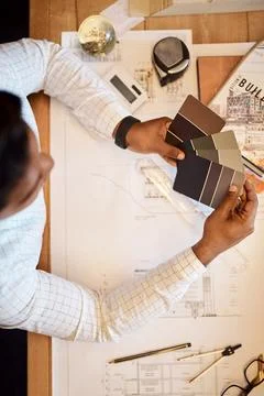 Nothing elevates a design like the right colour combination. an architect Stock Photos